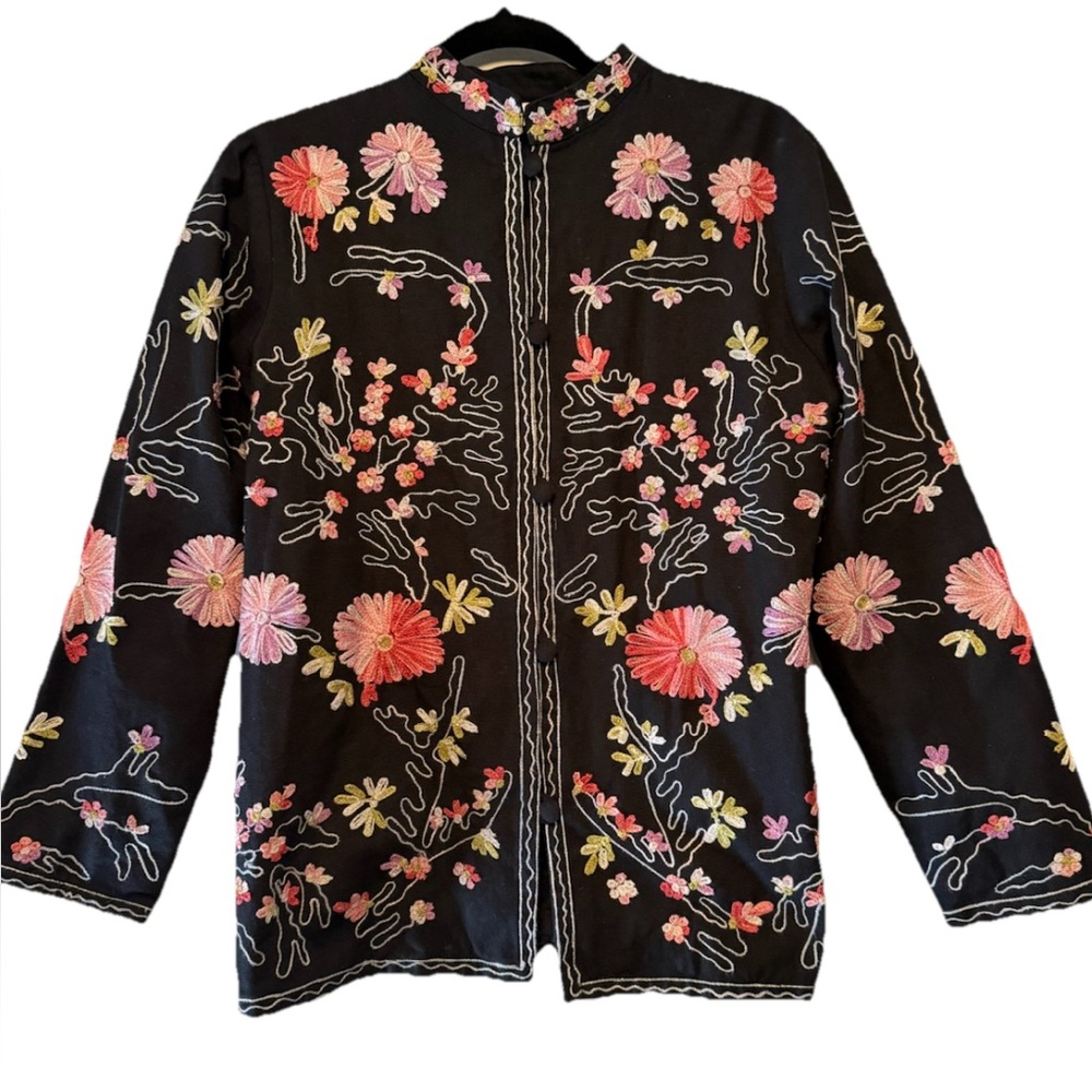 Vintage Dressbarn Embroidered Jacket Small